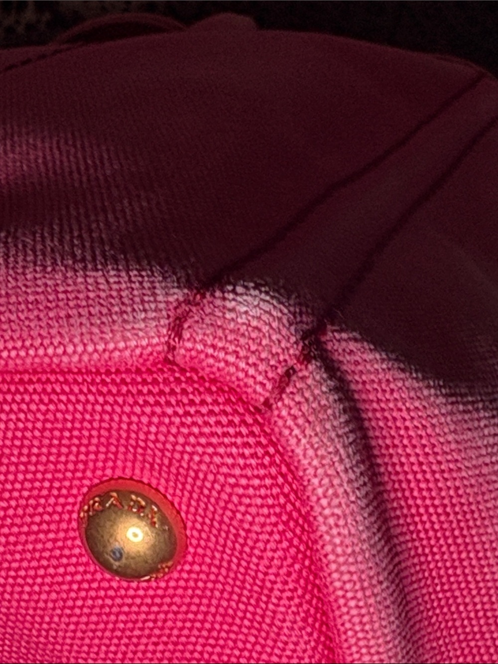 Prada Canapa Peonia Canvas Tote - Medium Handbag Pink BN2642 - Picture 12 of 16